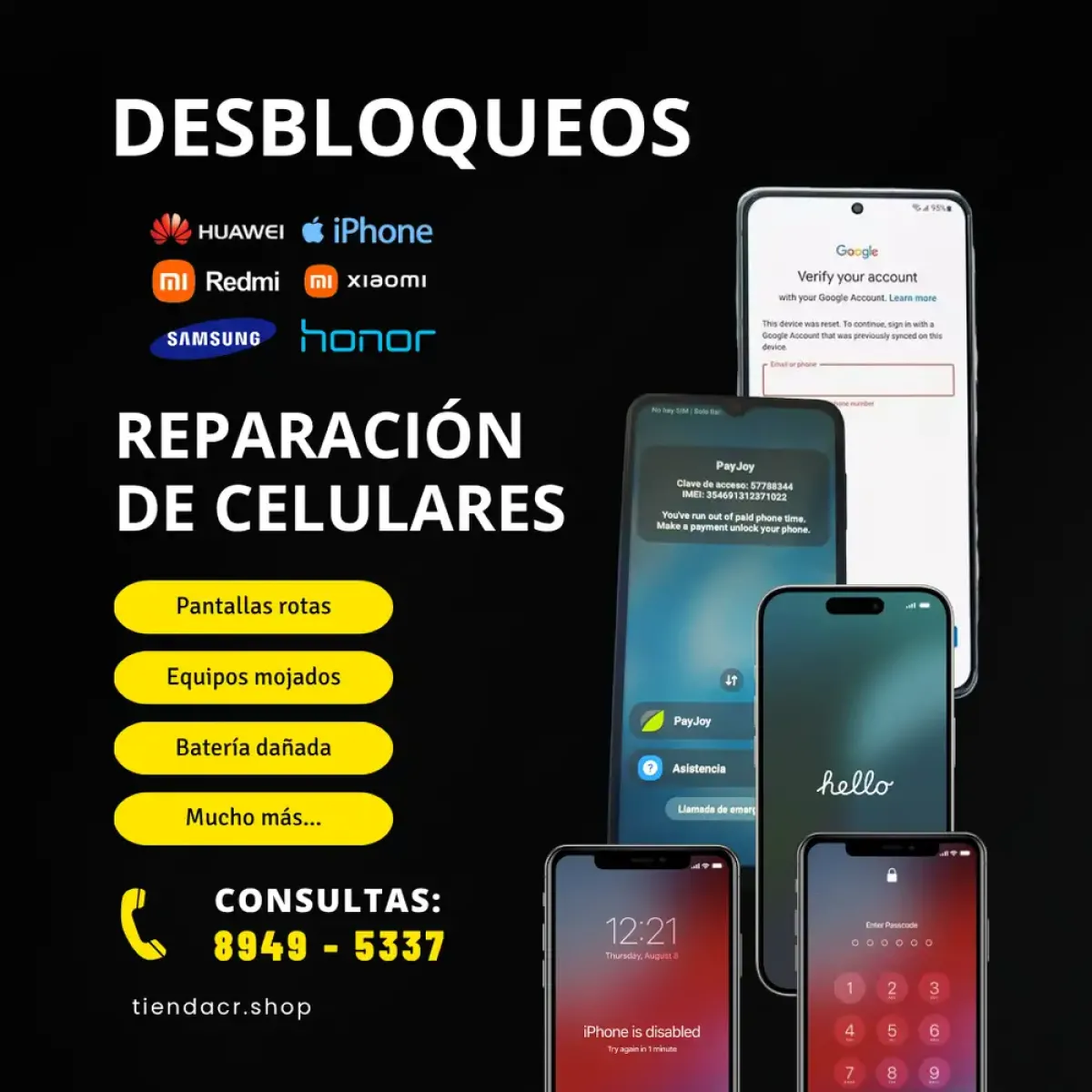 🔧 Reparación de celulares