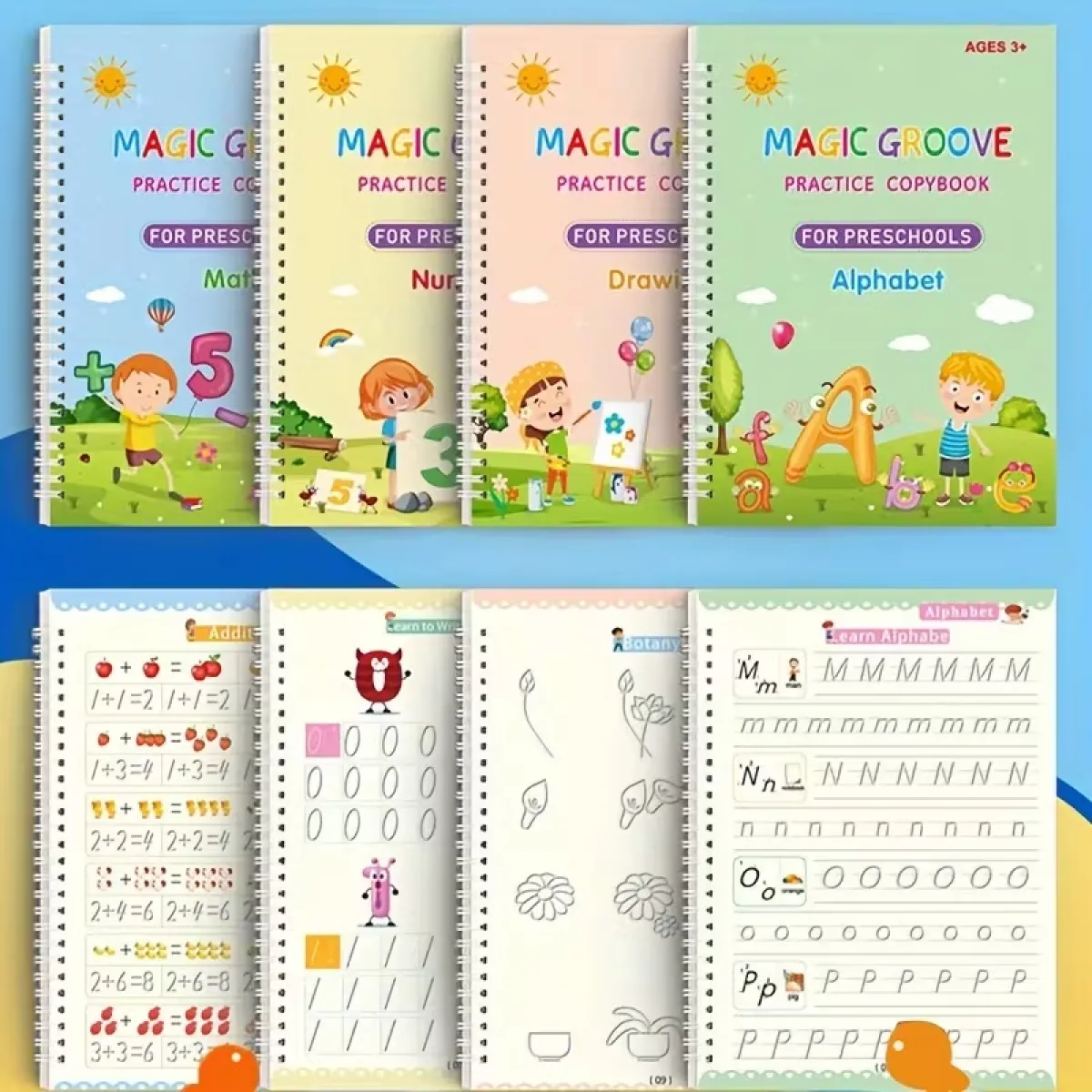 Juego grande de cuadernos reutilizables